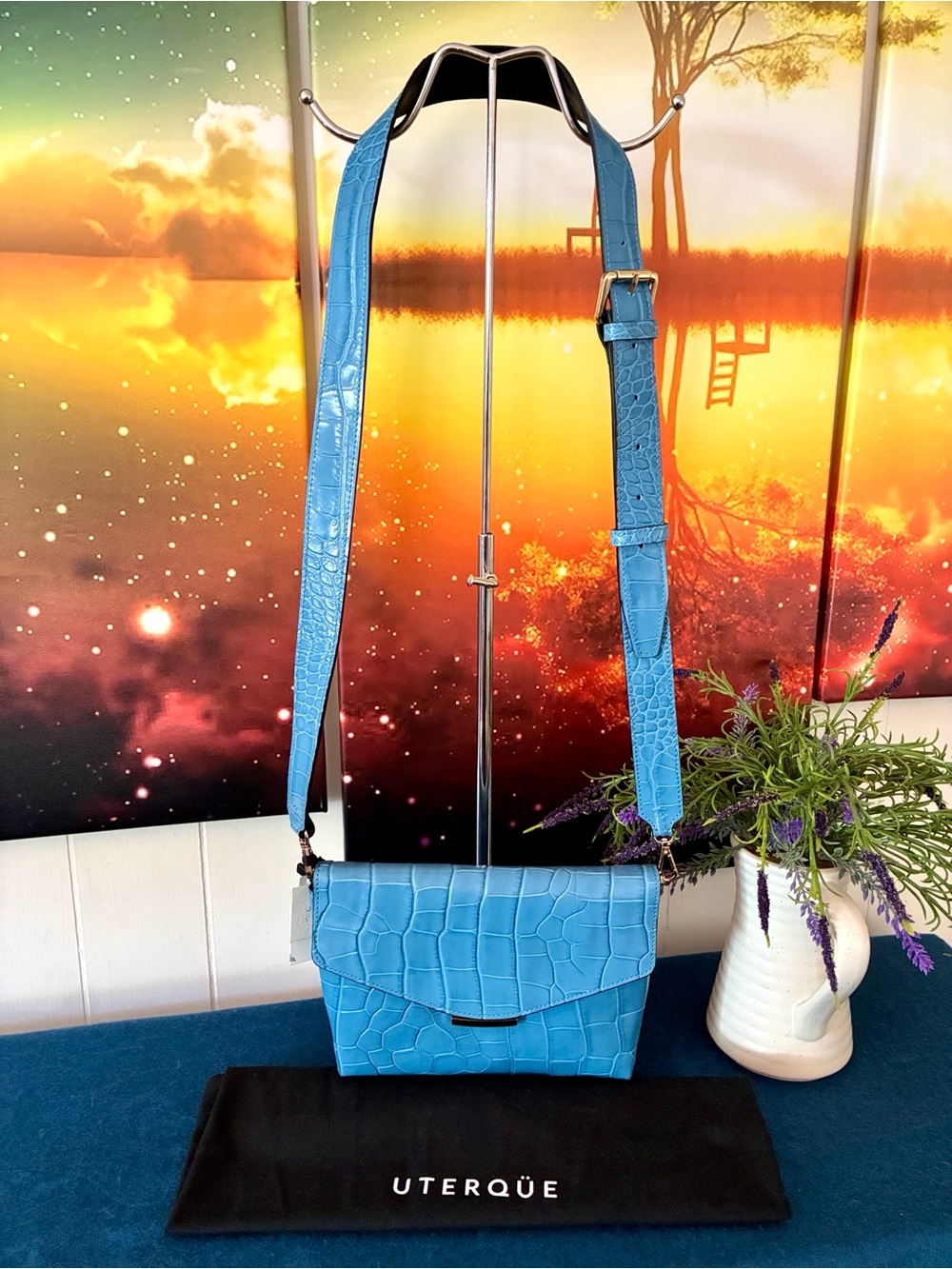 Uterque Leather Crossbody Bag